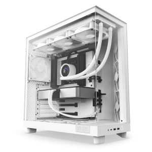 NZXT H6 Flow – Mid-Tower Airflow Gaming Gehäuse Weiß Glasfenster