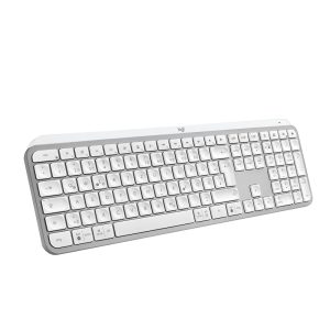 Logitech MX Keys S Pale Grey – USB-C/A, Bluetooth, Logi Bold Adapter, Windows- und Mac Layout, Management via Logitech Options+