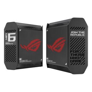 ASUS ROG Rapture GT6 WiFi 6 Mesh System Schwarz 1x Router + 1x Satellit, AX10000 Tri-Band, 3x Gigabit LAN (pro Einheit)