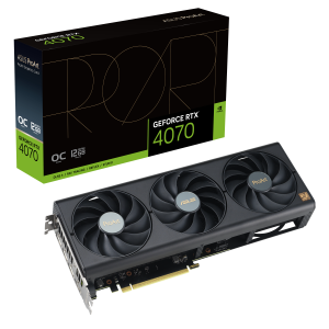 ASUS ProArt GeForce RTX 4070 Grafikkarte – 12GB GDDR6X, 1x HDMI, 3x DP