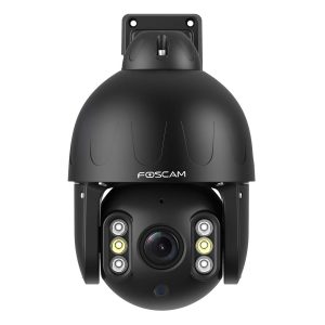 Foscam SD8EP PoE Überwachungskamera Schwarz 8MP (3840×2160), Power over Ethernet, Schwenk- und Neigefunktion, 4x optischer Zoom