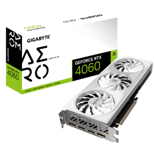 Gigabyte GeForce RTX 4060 AERO OC 8G Grafikkarte – 8GB GDDR6, 2x HDMI, 2x DP