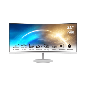 MSI PRO MP341CQWDE Office Monitor – Curved, 100 Hz, Lautsprecher