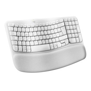 Logitech Wave Keys for Mac Off-White DE-Layout – Kabellose ergonomische Tastatur