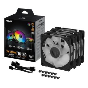 ASUS TUF GAMING TR120 ARGB 3x Reverse black, 120 mm, PWM