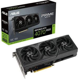 ASUS Prime GeForce RTX 4070 SUPER OC Gaming Grafikkarte, 12GB GDDR6X, 1x HDMI, 3x DP PCIe 4.0