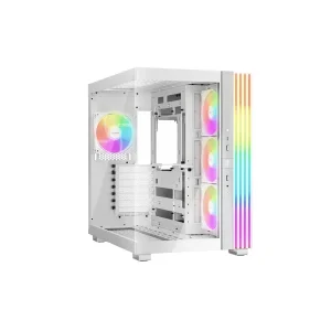 be quiet! Light Base 600LX Weiß Midi Tower Gaming Gehäuse inkl. 4 ARGB Lüfter