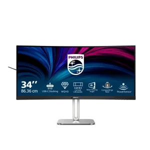 Philips 34B2U5600C 86,4cm (34″) UWQHD VA Office Monitor Curved 21:9 HDMI/DP/USB-C PD96W 120Hz