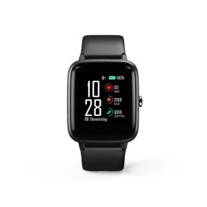 Hama 00178606 Smartwatch “Fit Watch 5910”, GPS, wasserdicht, Herzfrequenz, Kalorien, Schwarz