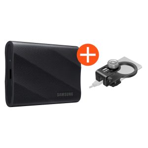 Samsung Portable SSD T9 4 TB USB 3.2 Gen2x2 Typ-C Schwarz  inkl. SmallRig-Halterung MagSafe