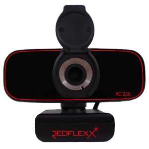 Redflexx REDCAM RC-220 Redline Full HD USB Webcam Videoqualität mit 1080p (1920×1080), H.264, Integriertes Mikrofon mit Noise Cancelling