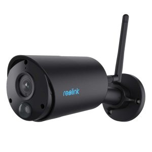 Reolink Argus Series B320 WLAN Überwachungskamera Schwarz 3MP (2304×1296), Akkubetrieb, IP65-Wetterschutz, 10m Nachtsicht, Intelligente Erkennung