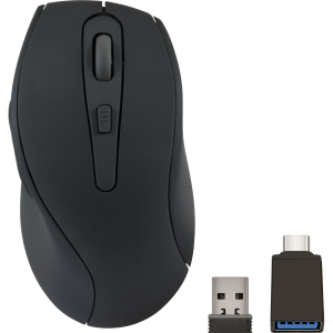 Speedlink AXON Geräuscharme & Antibakt. Wiederaufladbare Maus- Kabellos, USB-A/-C, rubber-schwarz