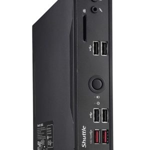 Shuttle XPC slim Barebone DS20U3V2, i3-10110U, 2x LAN, 1xCOM, 1xHDMI, 1xDP, lüfterlos, 24/7 betrieb