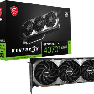 MSI GeForce RTX 4070 Ti SUPER 16G Ventus 3X OC – 16GB GDDR6X, 1x HDMI, 3x DP