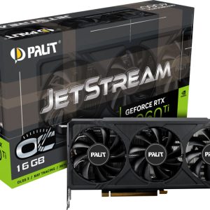 Palit GeForce RTX 4060 Ti 16G JetStream Grafikkarte – 16GB GDDR6, 1x HDMI, 3x DP