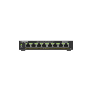 Netgear GS308EP 8 Port Gigabit PoE+ Smart Managed Plus Switch