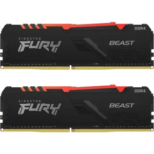 16GB (2x8GB) KINGSTON FURY Beast RGB DDR4-3200 CL16 RAM Arbeitsspeicher Kit