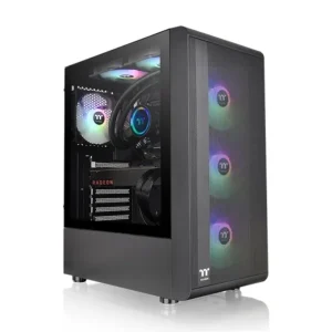 Thermaltake S200 TG ARGB Mid Tower ATX Gehäuse Sichtfenster schwarz