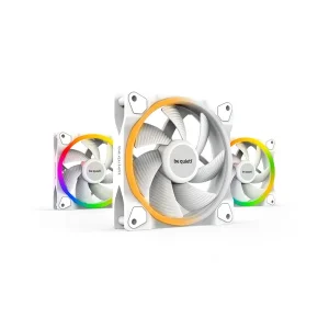 be quiet! LIGHT WINGS white 120mm PWM 3x case fan ARGB lighting