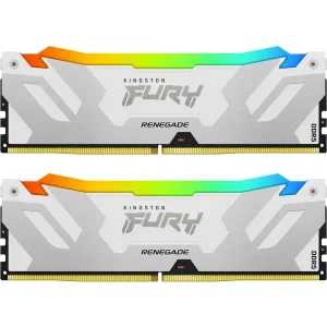 32GB (2x16GB) KINGSTON FURY Renegade RGB White DDR5-6000 CL32 RAM memory kit