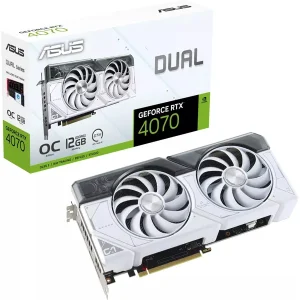 ASUS DUAL GeForce RTX 4070 EVO White OC Gaming Grafikkarte 12GB GDDR6X, 1xHDMI, 3xDP