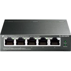 TP-LINK TL-SG105PE 5x Port Desktop Gigabit Switch managed Metall