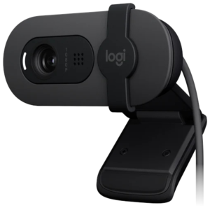 Logitech Brio 105, Full HD-Business-Webcam USB-A-Anschluss, Auflösung 1080p, Automatischer Lichtausgleich, Integrierte Abdeckblende