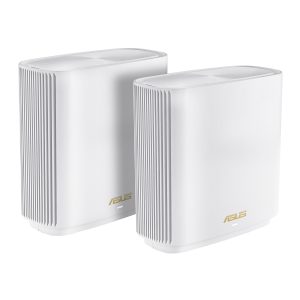 ASUS ZenWiFi AX XT9 WLAN mesh router 2er pack white [WiFi 6 (802.11ax), triband, up to 7,800 Mbit / s]