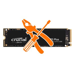 Upgrade 4TB Crucial P3 Plus SSD M.2 2280 PCIe Gen4 NVMe inkl. Einbau in das bestellte Notebook