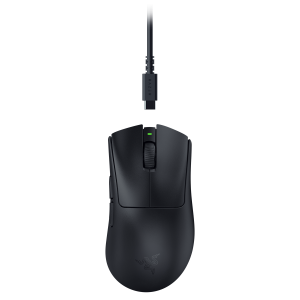 Razer DeathAdder V3 HyperSpeed Schwarz – Ultra leichte kabellose ergonomische E-Sport Gaming-Maus mit 26K DPI und nur 55g Gewicht