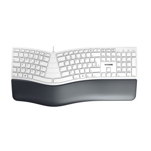 Cherry KC 4500 Ergonomic keyboard, cable-bound handball support, USB connection, folding feet