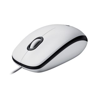 Logitech M100 mouse, cable, USB connection, comprehensive compatibility