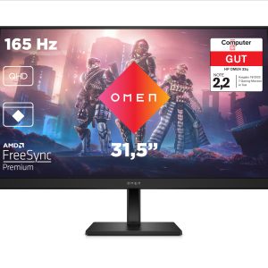 HP Omen 32q Gaming Monitor – IPS, QHD, 165Hz, Höhenverstellung