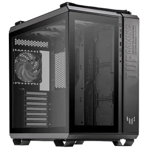 ASUS TUF Gaming GT502 Plus Schwarz ATX Midi-Tower Gaming Gehäuse mit Glasfenster