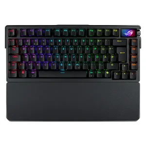 ASUS ROG Azoth Extreme 75% Gaming Tastatur, Mechanische ROG NX-RED-Switches (Linear), OLED-Touchscreen, Rapid-Trigger