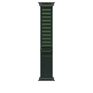 Apple Watch Alpine Loop Armband für Watch Ultra 49mm Dunkelgrün / Titan schwarz (M)