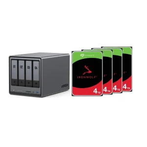 UGREEN NASync DXP4800 NAS System 4-Bay 16TB incl. 4x Seagate IronWolf ST4000VN006 4 TB