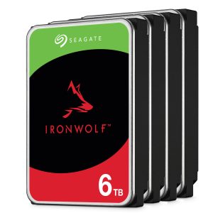 4er Pack Seagate IronWolf 6TB 256MB 3.5 inch SATA Internal CMR NAS hard drive