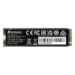 Verbatim Vi5000 SSD 1TB M.2 2280 PCIe Gen4 Internal Solid State Module