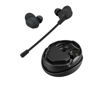 Jlab Work Beds True Wireless Earbuds Black Bluetooth In-Earheadphones, removable microphone with sound suppression