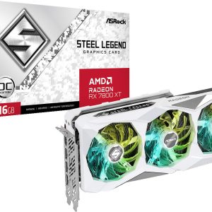 ASRock Steel Legend Radeon RX 7800 XT OC Grafikkarte – 16GB GDDR6, 1x HDMI, 3x DP