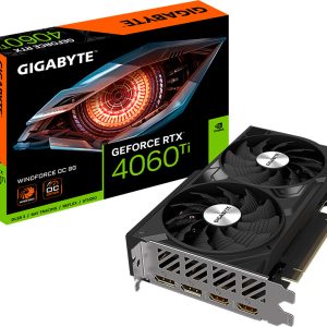 Gigabyte GeForce RTX 4060 Ti WINDFORCE OC 8G Grafikkarte – 8GB GDDR6, 2x HDMI, 2x DP