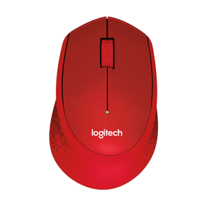 Logitech M330 Silent Plus Maus, rot