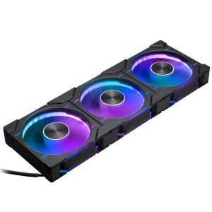 PHANTEKS D30 PWM Reverse Airflow D-RGB schwarz | 3er-Pack 120mm Gehäuselüfter