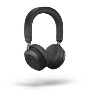Jabra Evolve2 75 Headset, USB-A Kabellos, Bluetooth, Schwarz, mit Ladestation [UC zertifiziert]