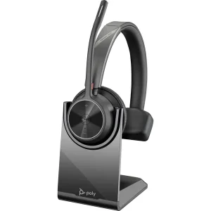 Poly Voyager 4310-M Mono Headset – USB-C, UC-Zertifiziert, MS-Teams, BT700 Dongle, inkl. Ladestation