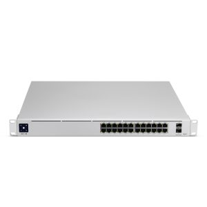 Ubiquiti Professional 24-Port PoE Managed Switch 24x Gigabit Ethernet (16x PoE+ und 8x PoE++, max. 400W), 2x 10 Gbit/s SFP+