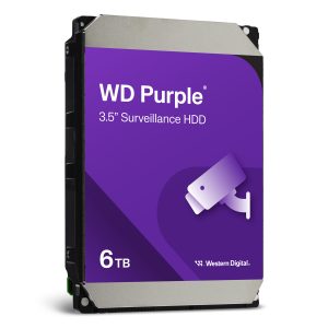 Western Digital WD Purple 6TB 256MB 3.5 Zoll SATA Interne Surveillance Festplatte (CMR)