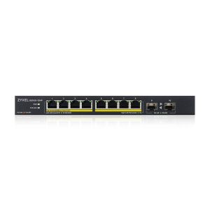 Zyxel GS1100-10HP Unmanaged Switch [8x Gigabit Ethernet PoE+, 2x 1GbE SFP]